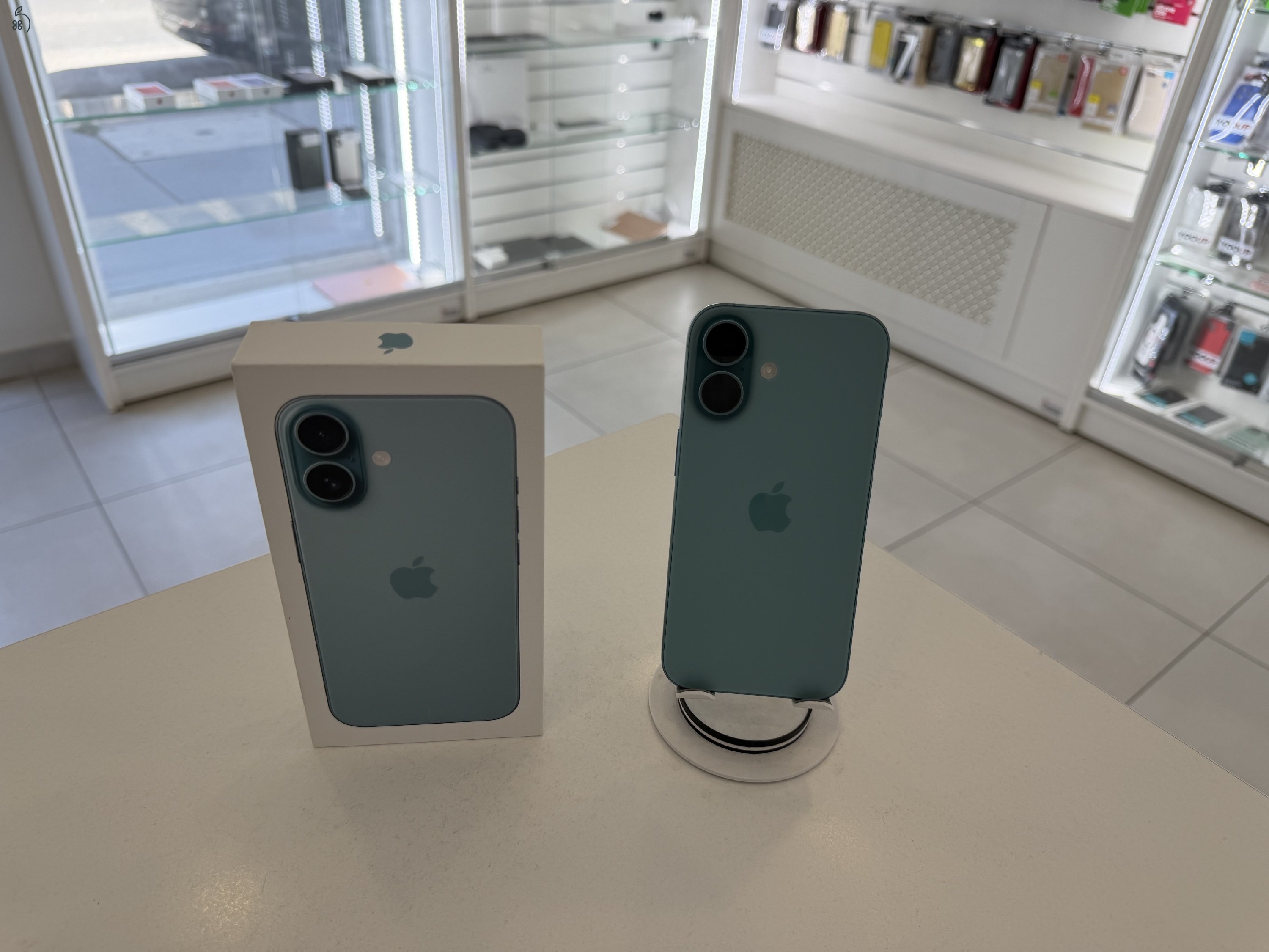 iPhone 16 128GB Zöld Független 1 hónap gar./Akku 95%/p5014