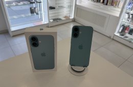 iPhone 16 128GB Zöld Független 1 hónap gar./Akku 95%/p5014
