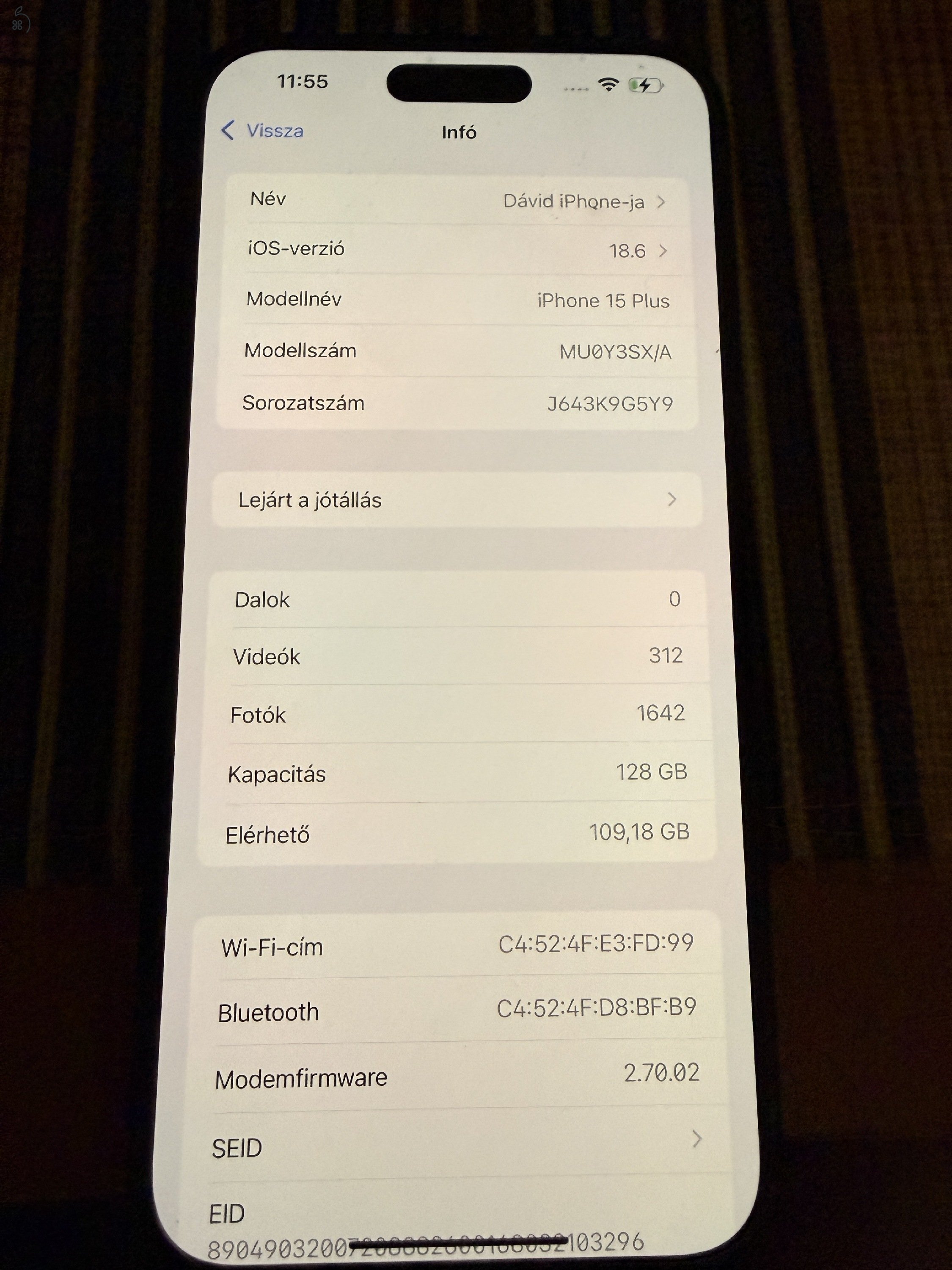 Használt Iphone 15 plus