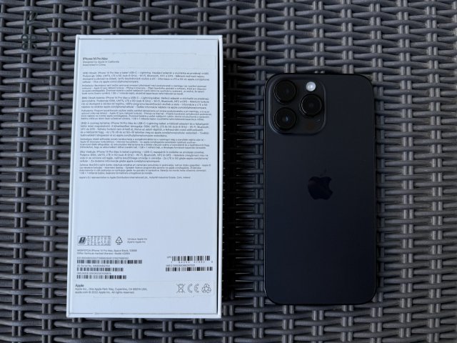 Apple iPhone 14 Pro Max 128 GB Space Black - kártyafüggetlen