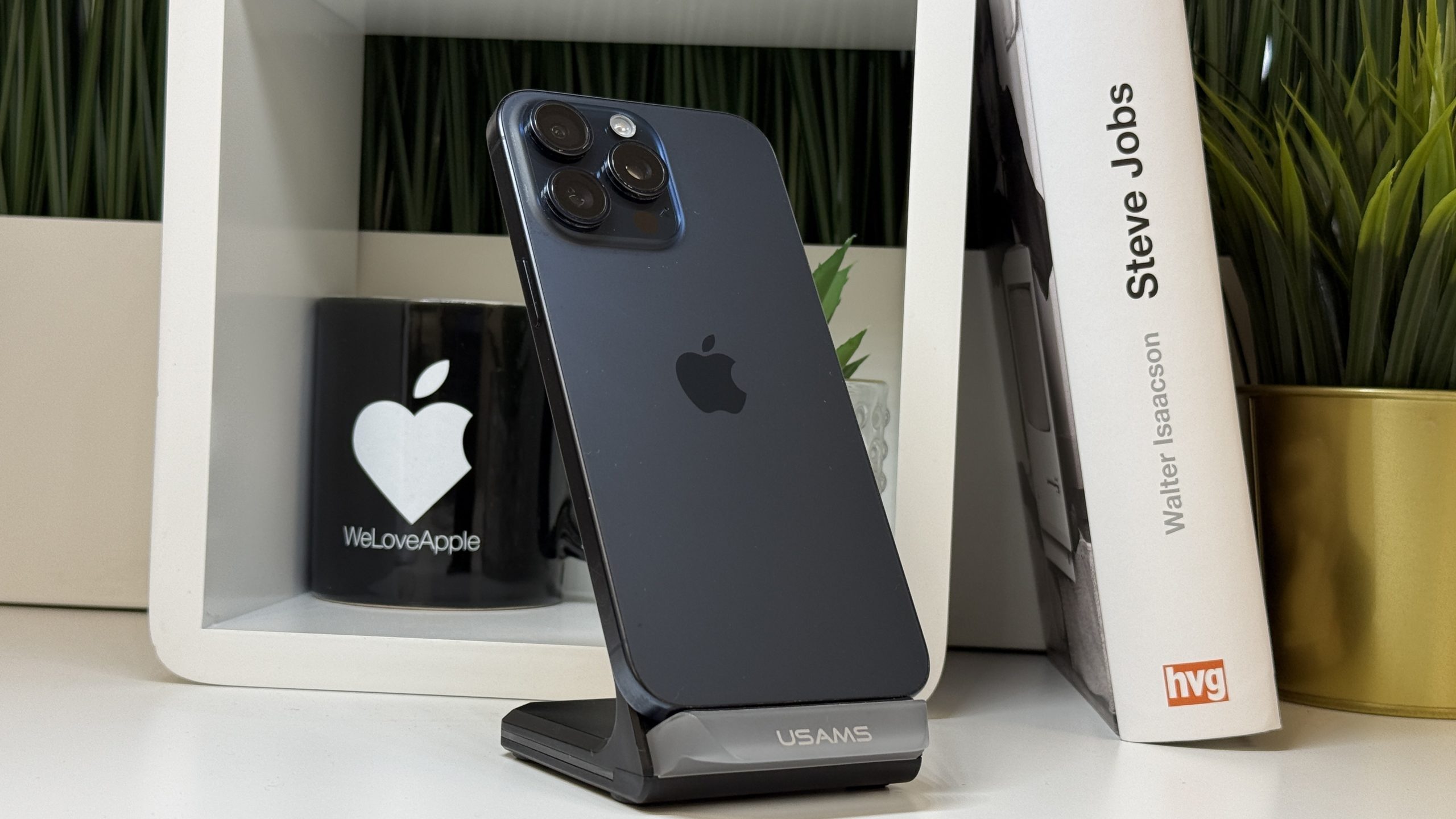 iPhone 15 Pro Max 256GB, Fekete Titán, Független, Számla, 2 Év Garancia, 100%