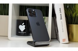 iPhone 15 Pro Max 256GB, Fekete Titán, Független, Számla, 2 Év Garancia, 100%