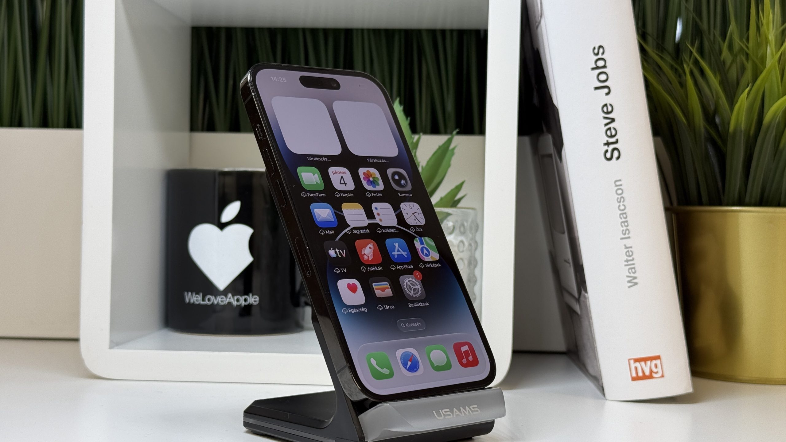 iPhone 14 Pro 128GB, Ezüst, Független, Számla, 2 Év Garancia, 100%