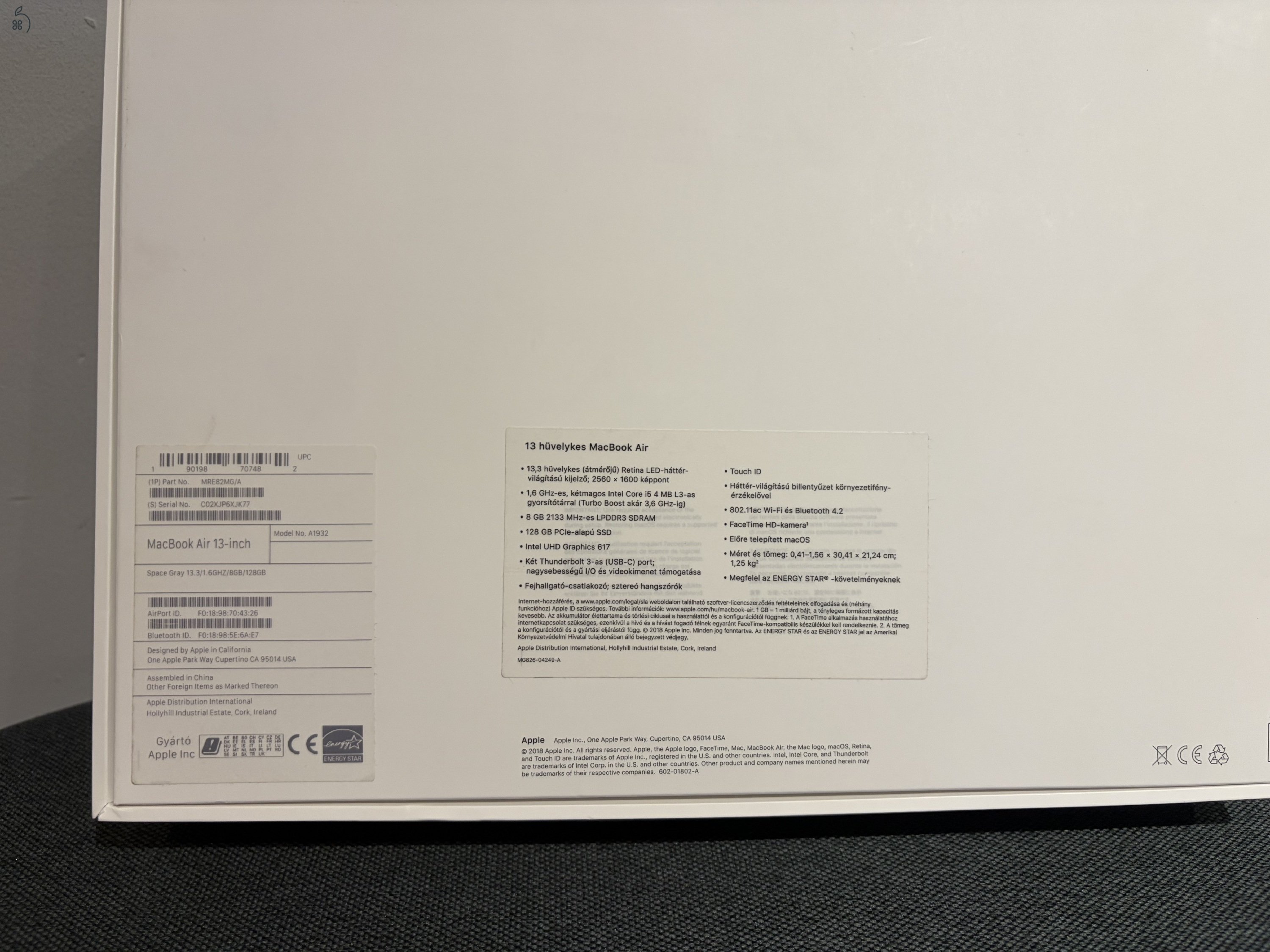 Apple MacBook Air 2018 i5 8/128 