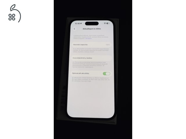 Iphone 14 pro-100% akkumlátor (gyári)