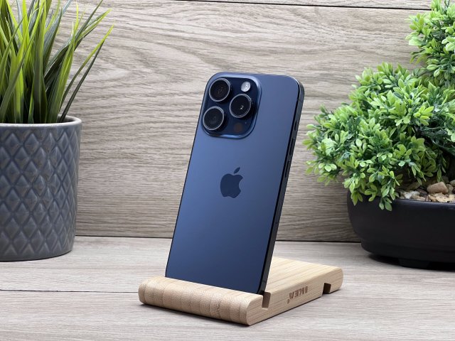 iPhone 15 Pro Blue Titanium 128GB 2 ÉV Garanciával 93%