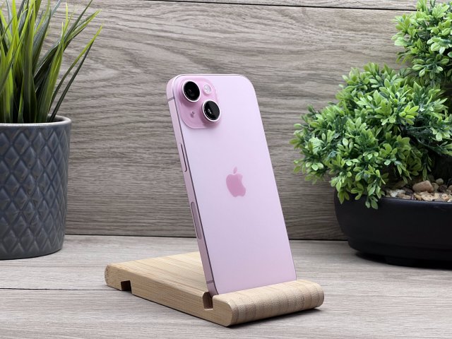Hibátlan iPhone 15 Pink 256GB 2 ÉV Garanciával 91%
