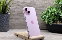 Hibátlan iPhone 15 Pink 256GB 2 ÉV Garanciával 91%