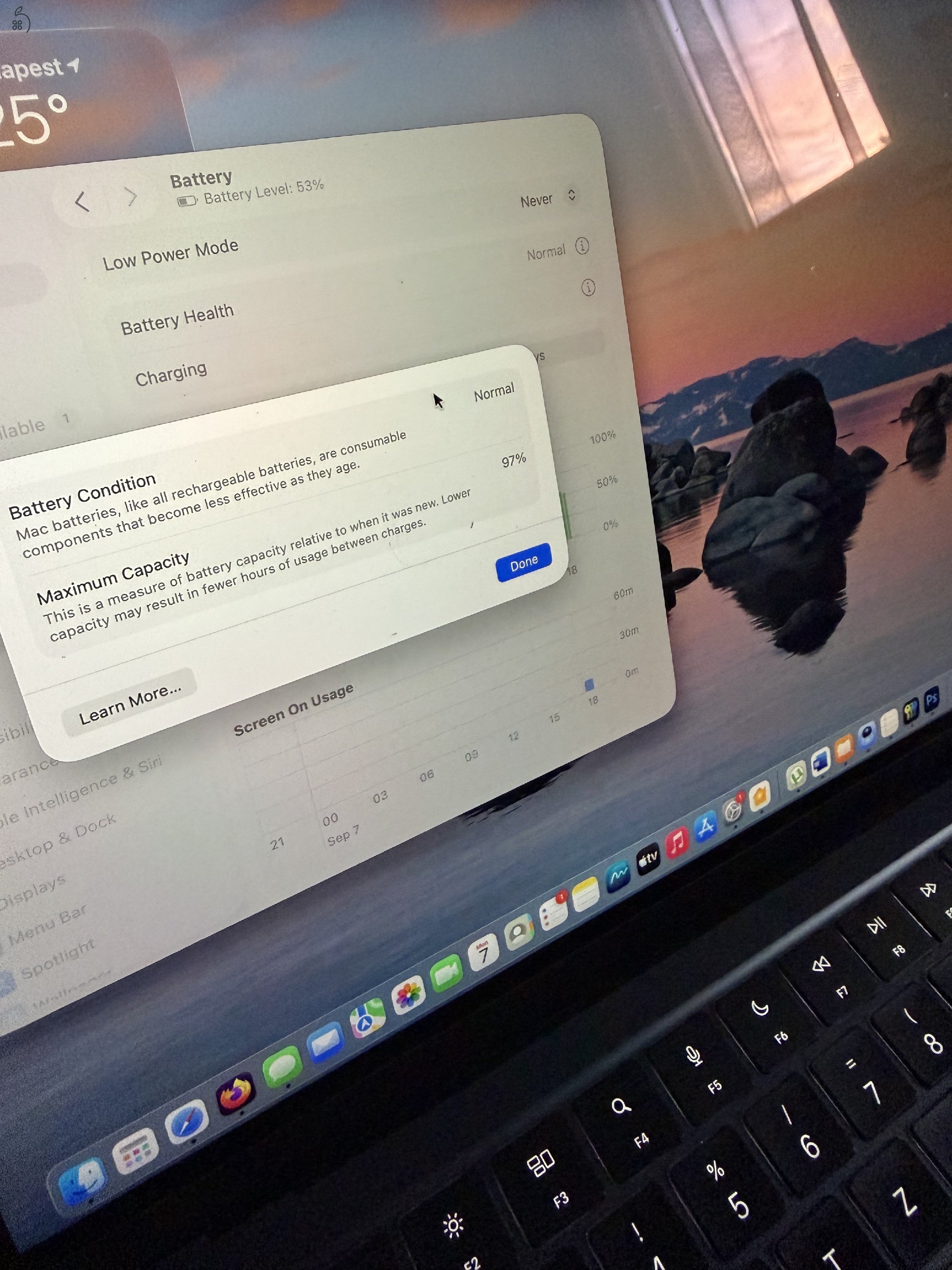 Eladó MacBook Air M2 – 512 GB – 97% akku