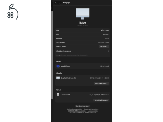 APPLE iMac M1 2021 24
