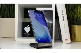 iPhone 16 Pro Max 256GB, Fehér Titán, Független, Számla, 2 Év Garancia, 92%