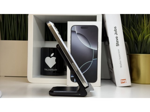 iPhone 16 Pro Max 256GB, Fehér Titán, Független, Számla, 2 Év Garancia, 92%
