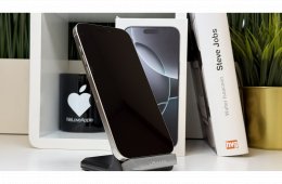 iPhone 16 Pro Max 256GB, Fehér Titán, Független, Számla, 2 Év Garancia, 100%