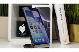 iPhone 16 Pro Max 256GB, Fekete Titán, Független, Számla, 2 Év Garancia, 92%