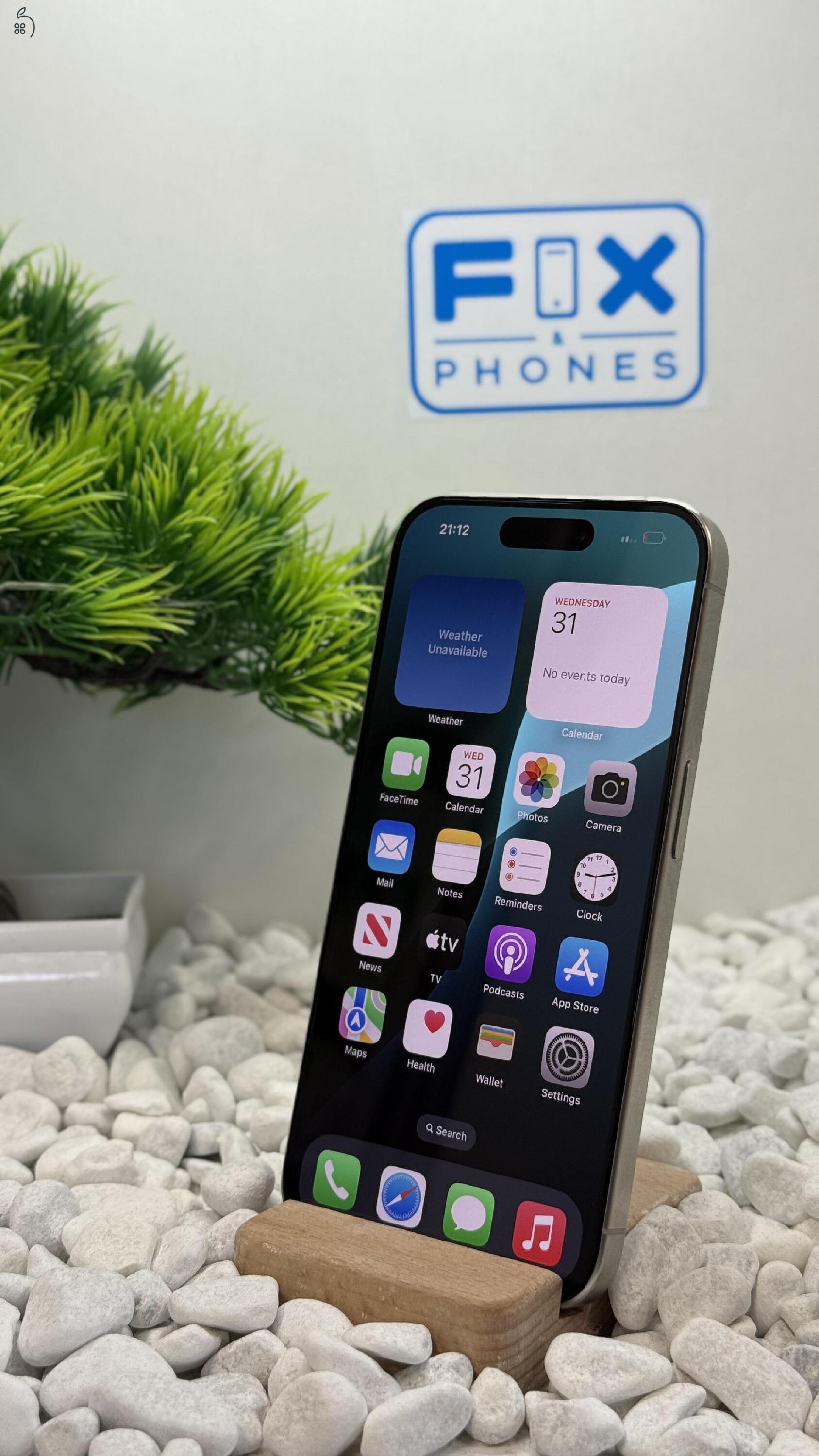 iPhone 15 Pro 128GB Független 100% akkumulátor Újszerű állapot