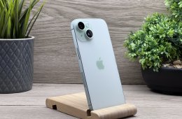 Hibátlan iPhone 15 Green 256GB 2 ÉV Garanciával Számlával