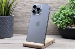 iPhone 15 Pro Max Natural Titanium 256GB 2 ÉV Garanciával Számlával Aksi 100%