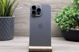 iPhone 15 Pro Max Natural Titanium 256GB 2 ÉV Garanciával Számlával Aksi 100%