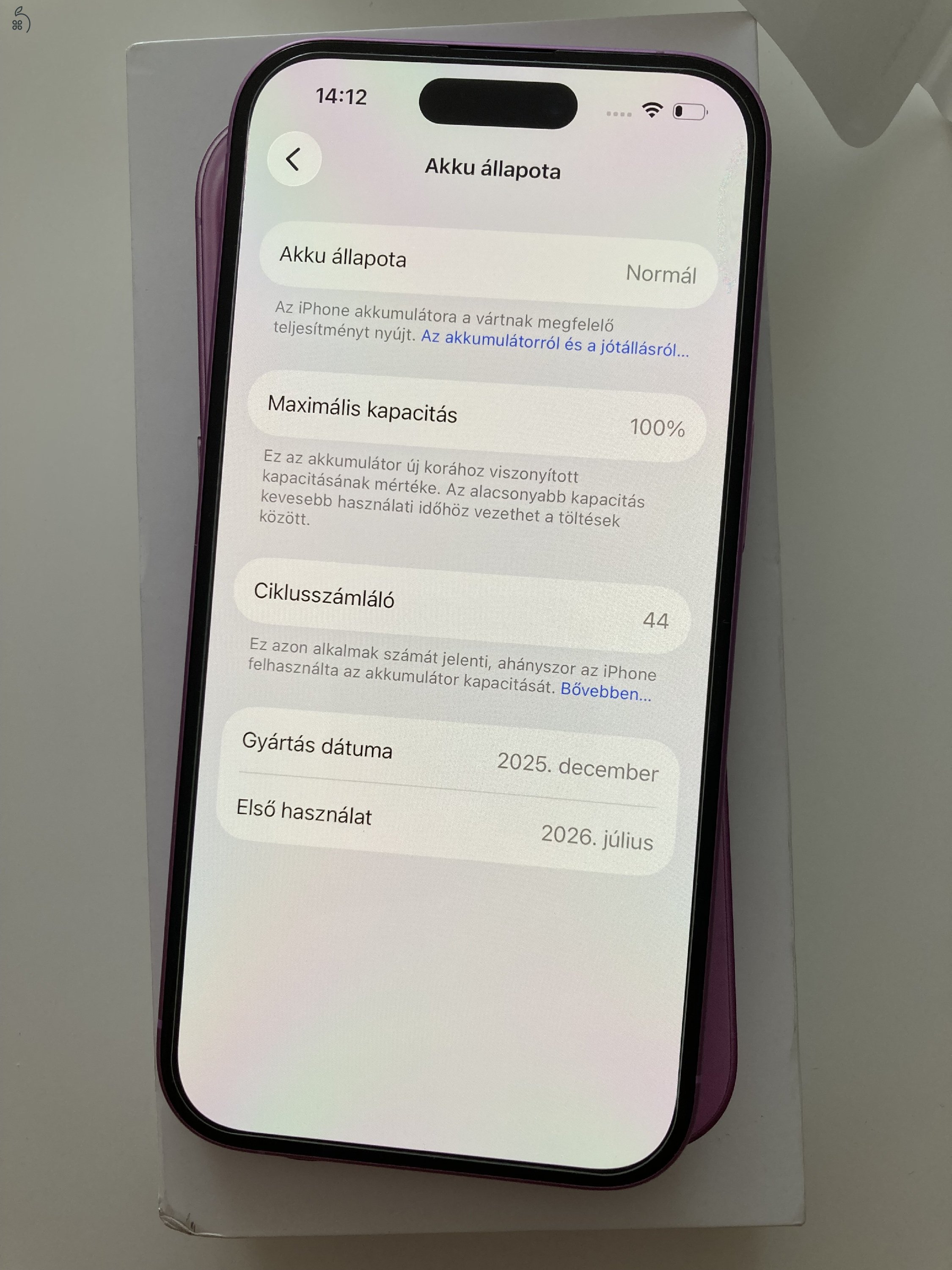 iPhone 16 128GB Apple garancia! Akku 100%!