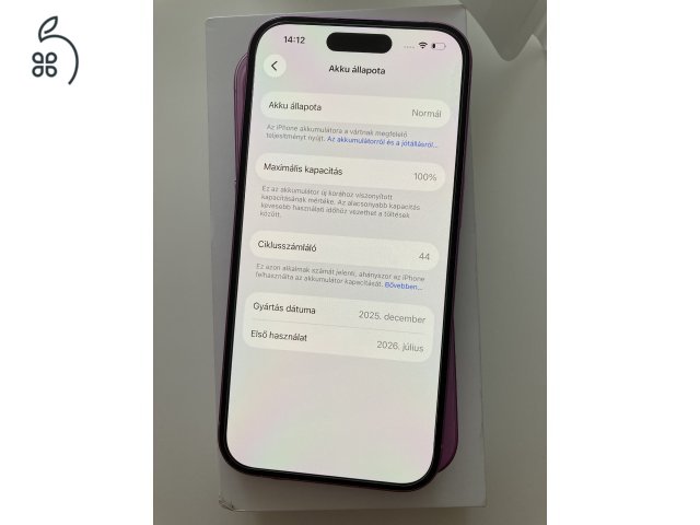 iPhone 16 128GB Apple garancia! Akku 100%!