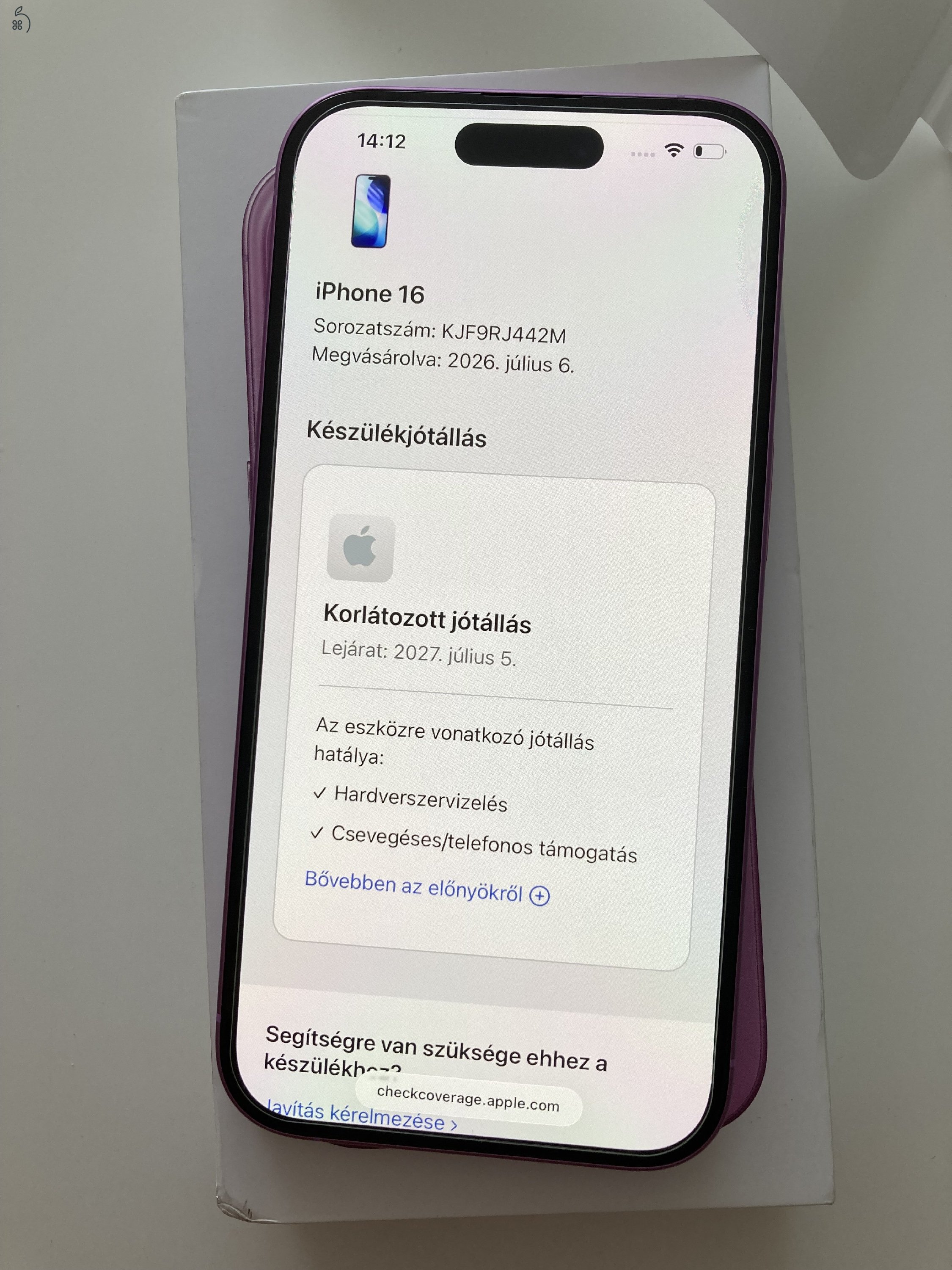 iPhone 16 128GB Apple garancia! Akku 100%!