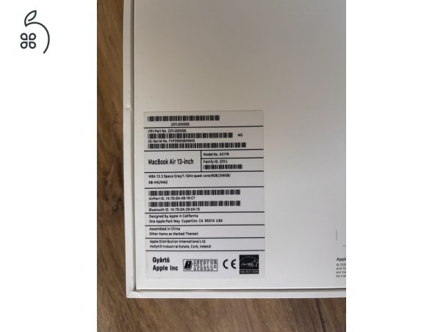 Apple MacBook Air 13” 2020 A2179 – hibás – alkatrésznek – hibátlan kijelző, billentyűzet, touchpad