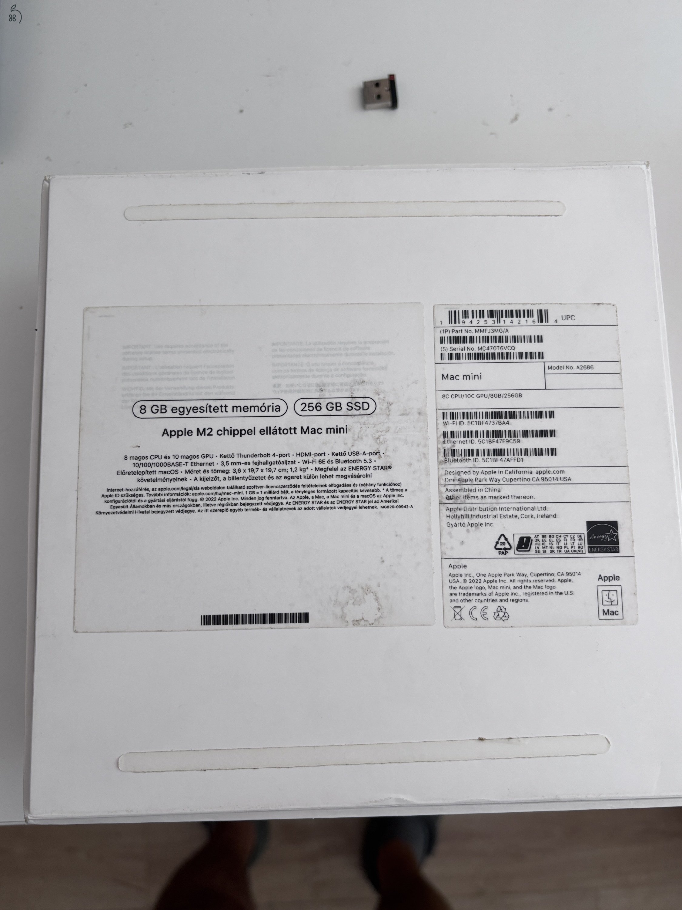 Hibátlan Mac Mini M2 gyári dobozában: 8 / 256-os 1 hónap próbagarival, ingyen FOXPOST!