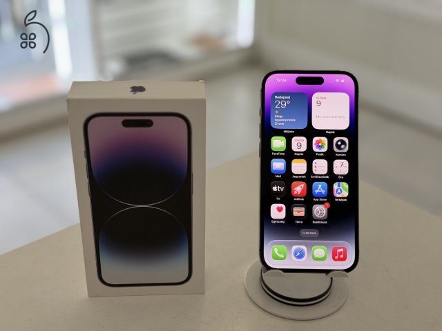 iPhone 14 Pro 128GB Független Lila Használt/1 hónap gar./Akku 100%/p5018