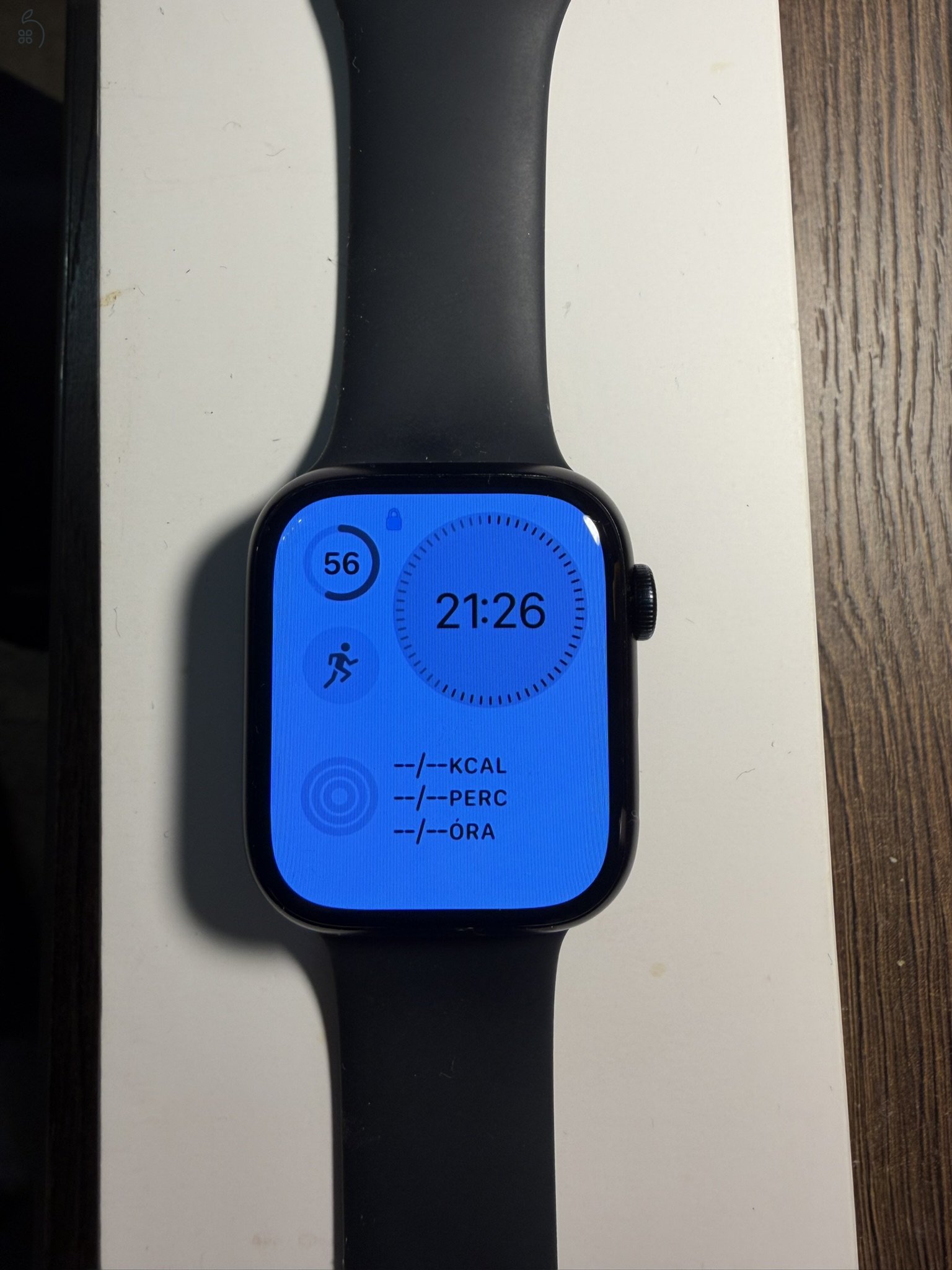 Apple Watch Series 9 45 mm Aluminium – Midnight GPS - dobozzal, töltővel
