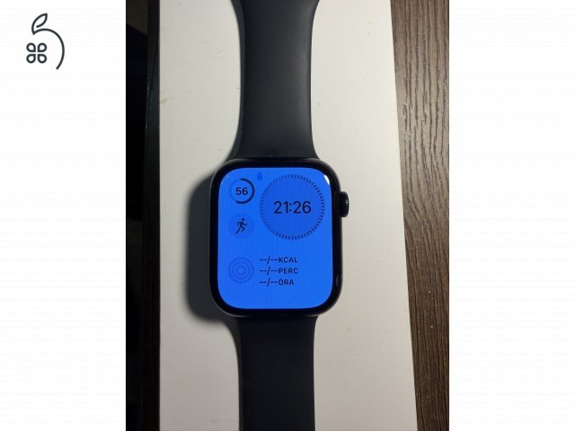 Apple Watch Series 9 45 mm Aluminium – Midnight GPS - dobozzal, töltővel
