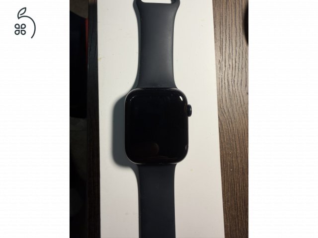 Apple Watch Series 9 45 mm Aluminium – Midnight GPS - dobozzal, töltővel