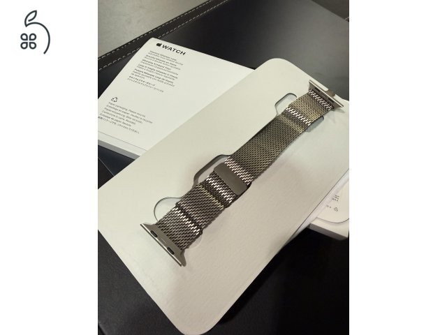 Titánium Milánói szíj. S MÉRET (apple watch ultra órához is)