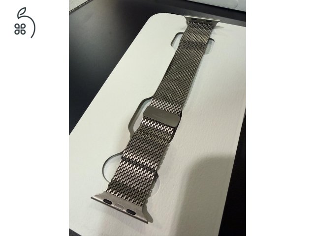 Titánium Milánói szíj. S MÉRET (apple watch ultra órához is)