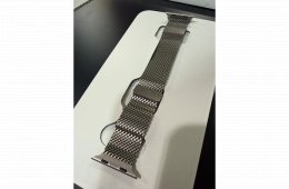 Titánium Milánói szíj. S MÉRET (apple watch ultra órához is)