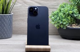 Hibátlan iPhone 15 Black 128GB 2 ÉV Garanciával 93%