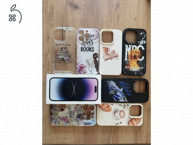 iPhone 14 Pro, 128 GB – kiváló állapotban, ajándék tokokkal