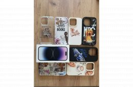 iPhone 14 Pro, 128 GB – kiváló állapotban, ajándék tokokkal