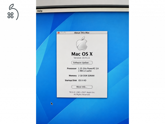 Apple Power Mac G4 MDD 1.25 GHz / 2 GB RAM / Radeon 9000 Pro – működő, megkímélt
