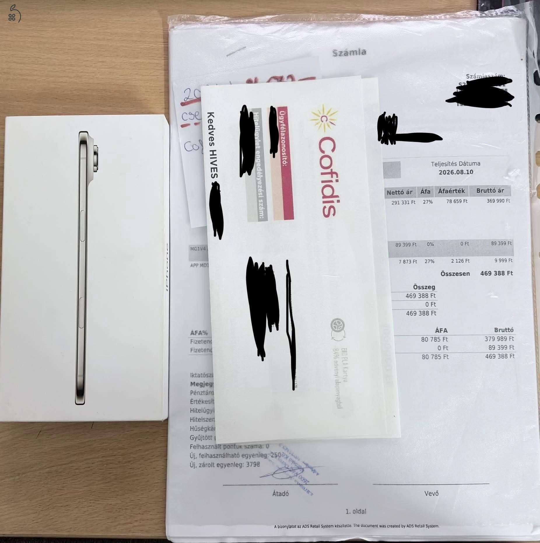 iPhone Air 256GB fehér/arany | 1+3 év garancia és teljeskörű biztosítással