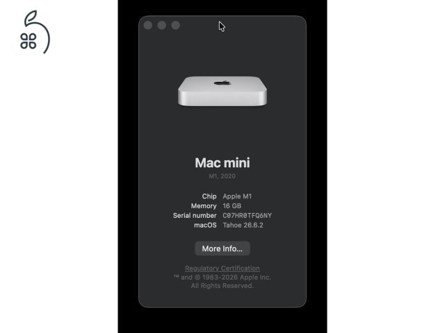 Mac Mini M1 (2020) 16GB RAM / 256GB SSD