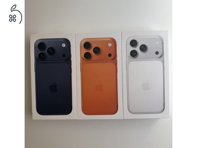 Új, bontatlan AZONNAL Készletről iPhone 17 Pro 256gb