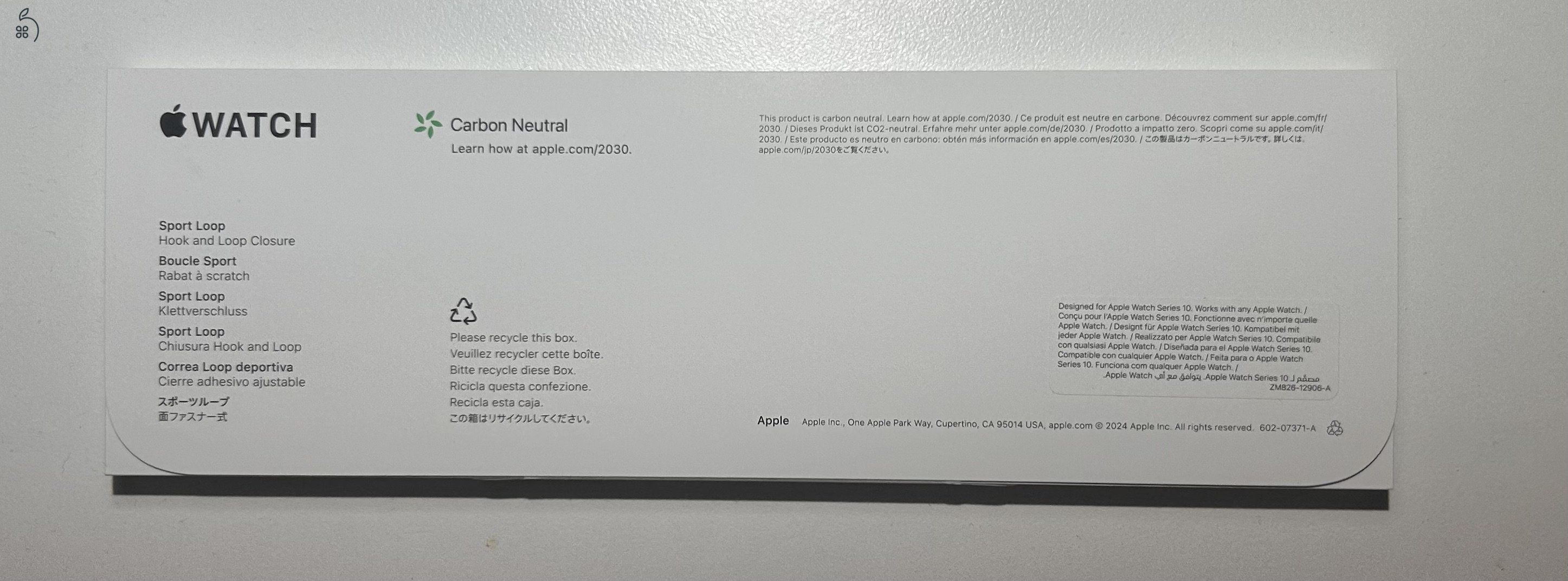 Apple Watch Ink Sport Loop (44/45/46/49mm)
