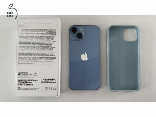 Apple iPhone 14 128GB, kék, 86% akksi, kiváló állapot, független