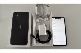 Apple iPhone 11 64GB, fekete, 66% akku