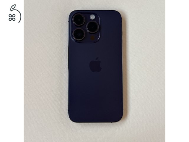 iPhone 14 Pro 256GB Deep Purple - kártyafüggetlen - 81% akku - megkímélt karcmentes állapot - Speck Presidio Perfect clear Magsafe tok