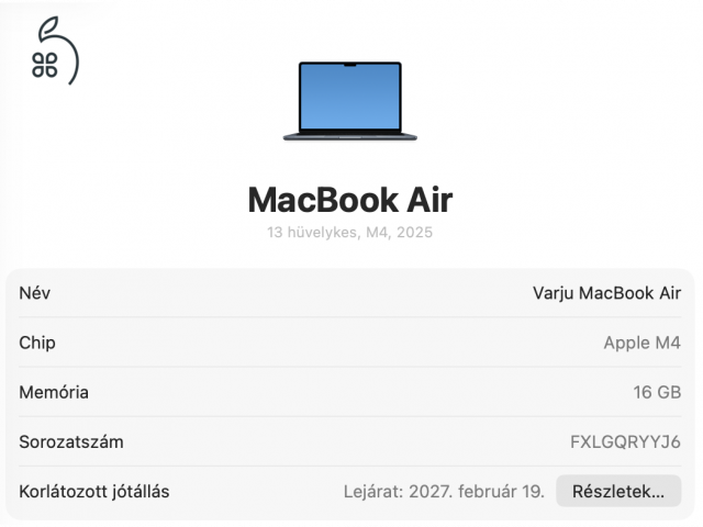 Macbook air retina M4