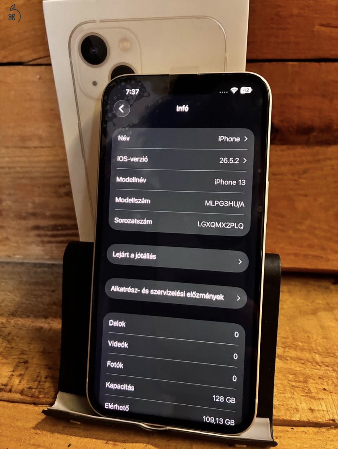 Makulátlan iPhone 13 128Gb