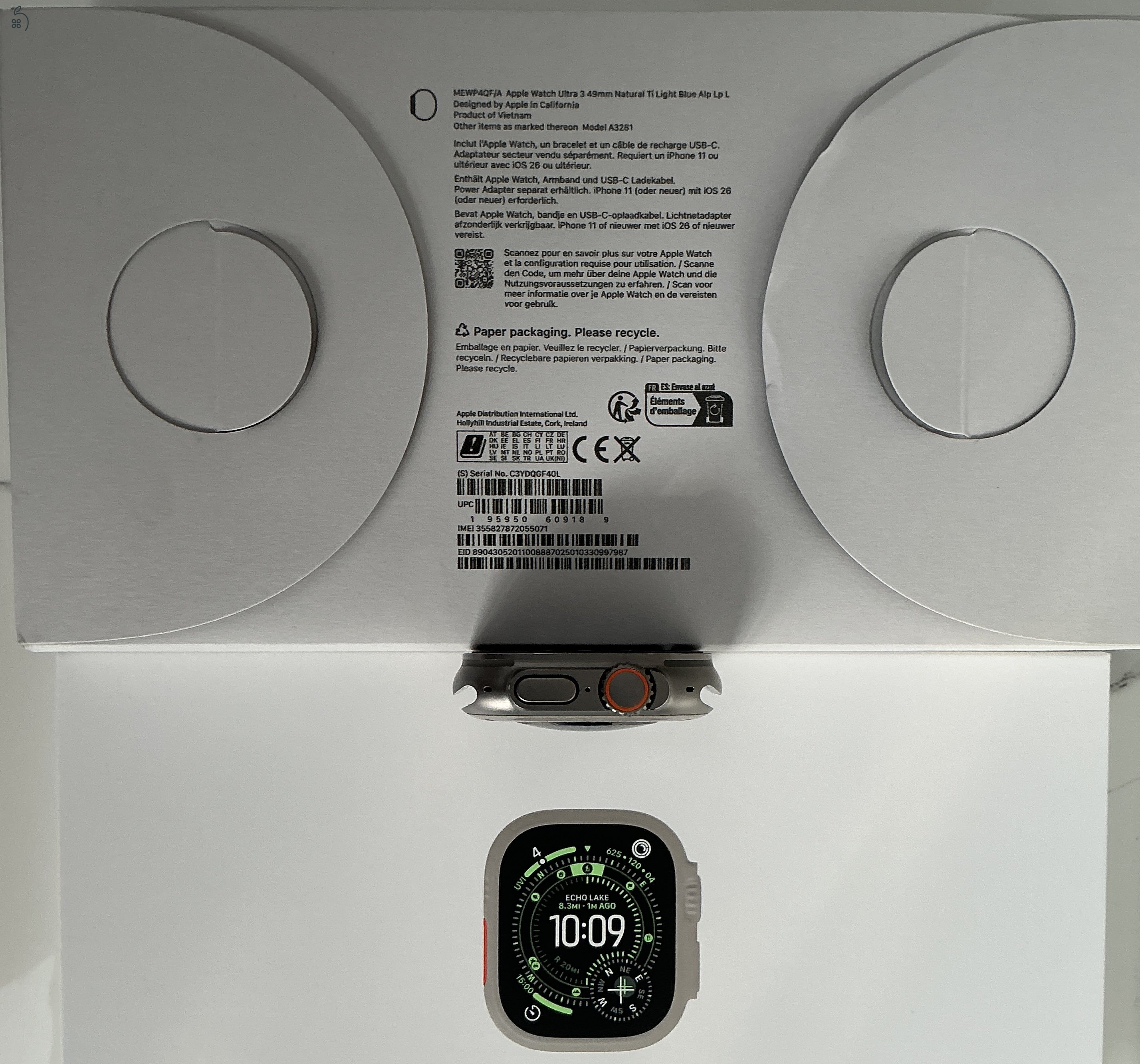 Apple Watch Ultra 3 Natural Titanium