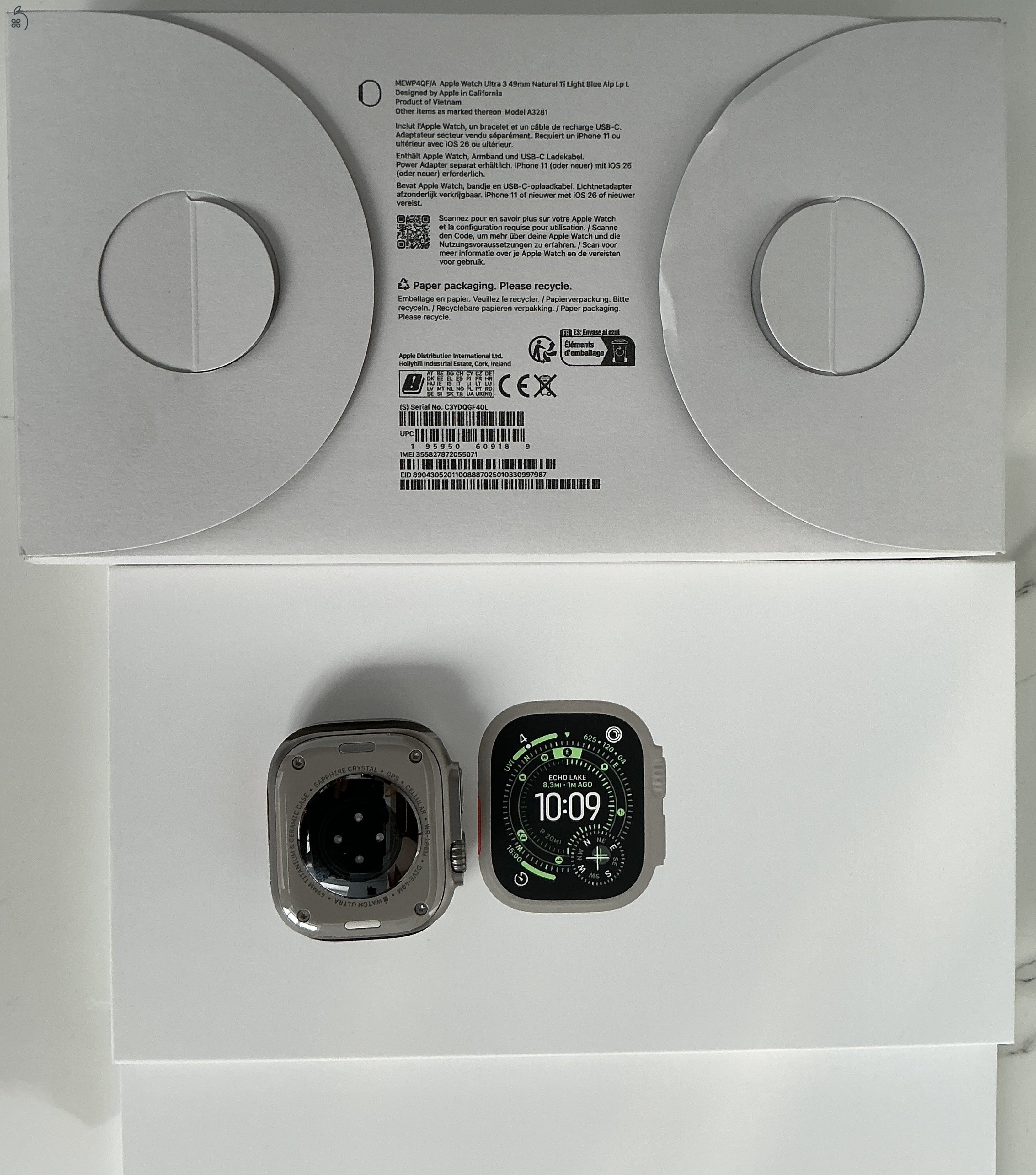 Apple Watch Ultra 3 Natural Titanium