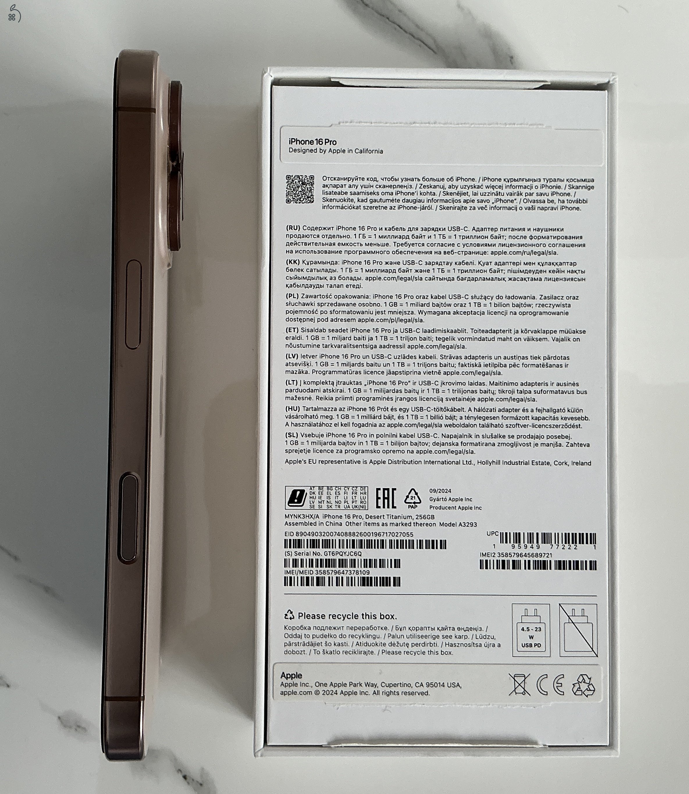 iPhone 16 pro 256gb